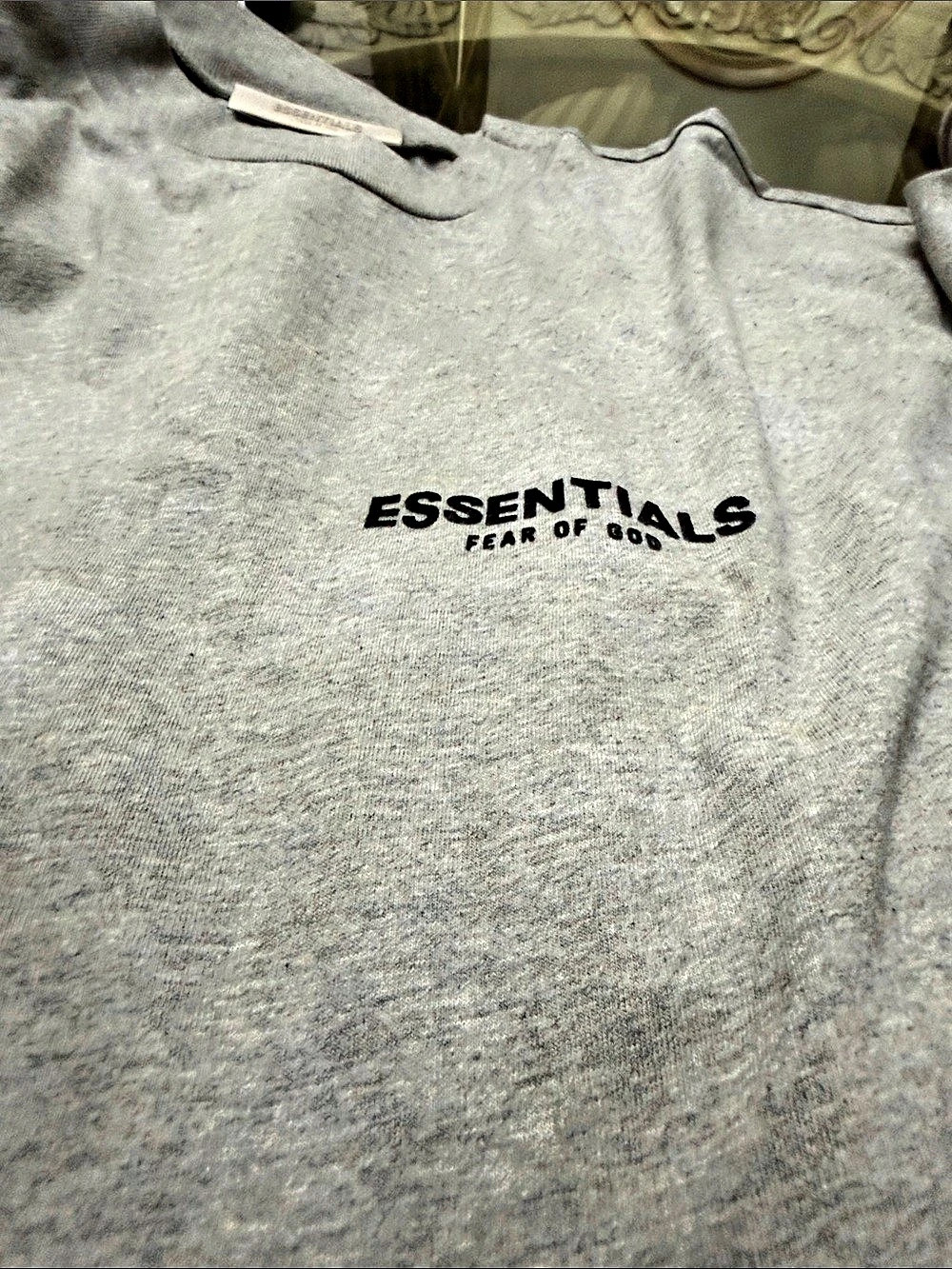 Fear of God Essentials Logo T-Shirt Gray